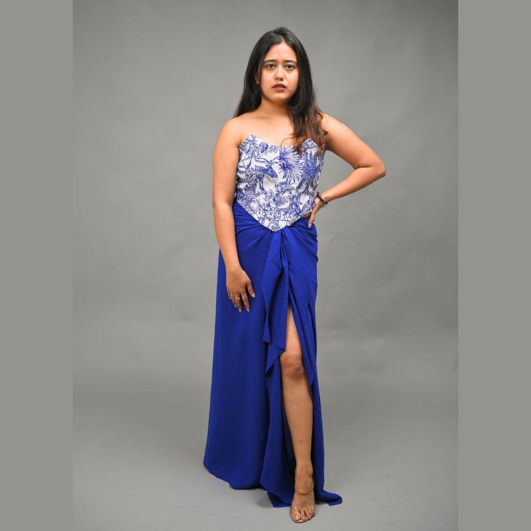 Jungle Jacquard Corset Top